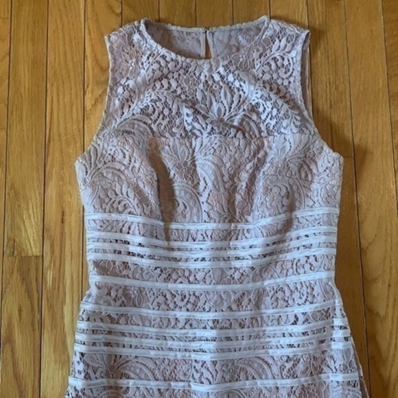 JS Collections Size 6 Lace Rose Pink Hi-Lo Dress Cocktail Party Wedding - Picture 2 of 7